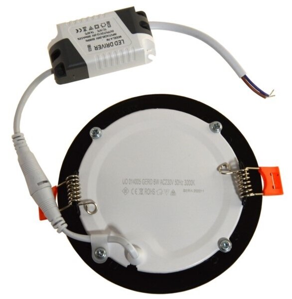 Lampada LED da incasso GERD LED/6W/230V 3000K nero
