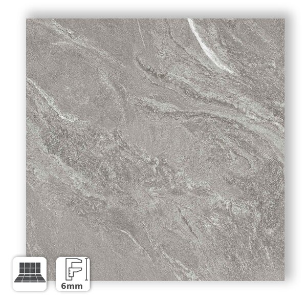 GARDENIA ORCHIDEA LA GEOTECA BRENNERO 120X120 - GRES PORCELLANATO EFFETTO PIETRA GRIGIO