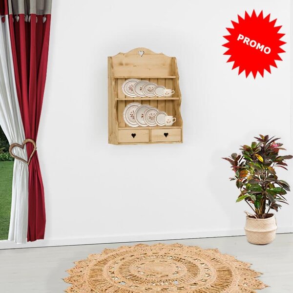 Piattaia 2 cassetti con cuori e 3 vani - LM-C219 PROMO