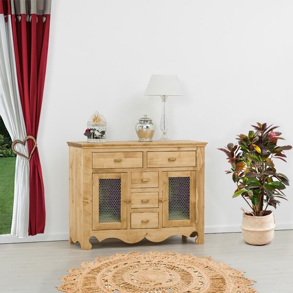 Base credenza 2 ante con griglia e 5 cassetti - LM-C4bis