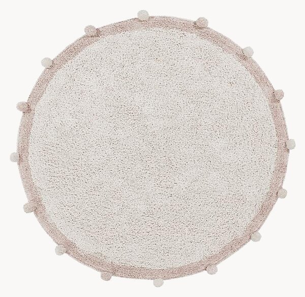 Tappeto rotondo per bambini in cotone fatto a mano Bubbly