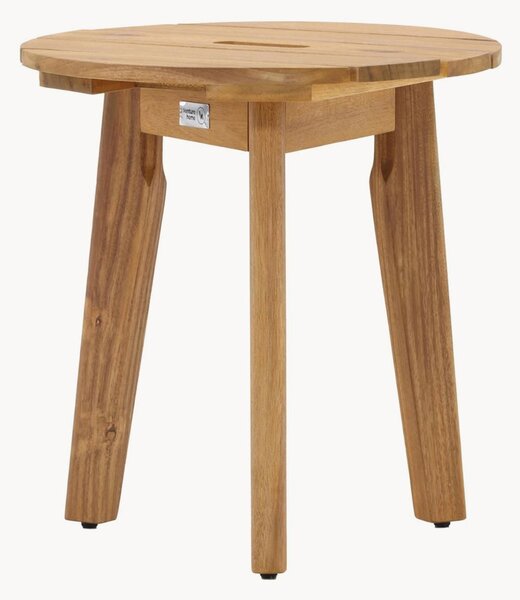 Tavolino rotondo in legno di acacia Chania