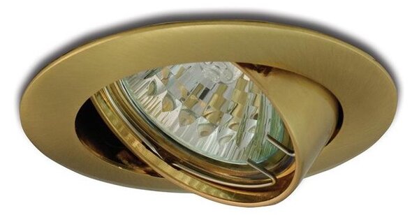 Luce da incasso inclinabile 1xGU5,3/50W/12V oro