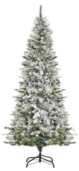 Albero di Natale Artificiale 210 cm 829 Rami 250 Luci LED Colorate Verde