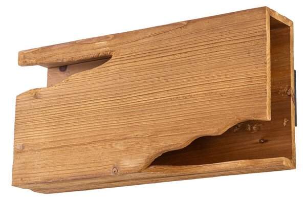 Applique da parete Lucande, Tarry, dimmerabile, Legno, Soggiorno, Legno, Campagna / rustico