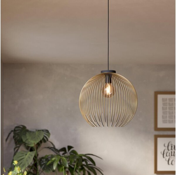 Eglo 901003 - Lampadario a sospensione con filo VENEZUELA 1xE27/40W/230V oro