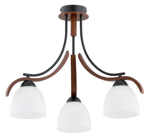 Lampadario a plafone BAFIA 3xE27/15W/230V marrone