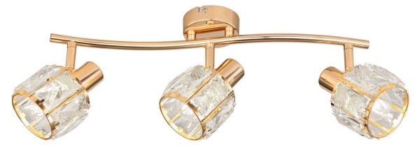 Faretto DUBAI 3xE14/40W/230V Oro rosa