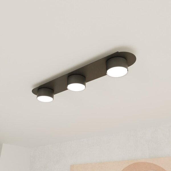 Plafoniera DIAZ 3xGX53/12W/230V nero
