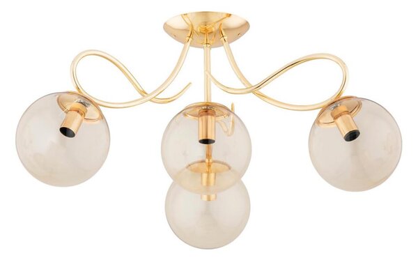 Lampadario a plafone OXA 4xE14/10W/230V oro