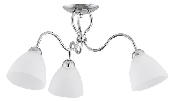 Lampadario a plafone ARIEL 3xE27/15W/230V cromo
