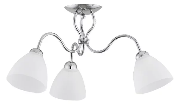 Lampadario a plafone ARIEL 3xE27/15W/230V cromo