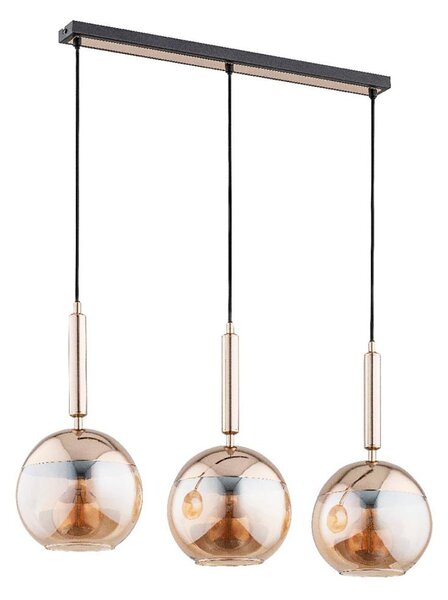 Lampadario a sospensione con filo VOLDA 3xE27/15W/230V ottone