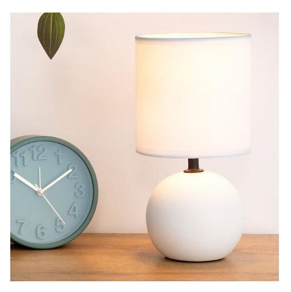 Atmosphera - Lampada da tavolo TIMÉO 1xE14/60W/230V bianco opaco