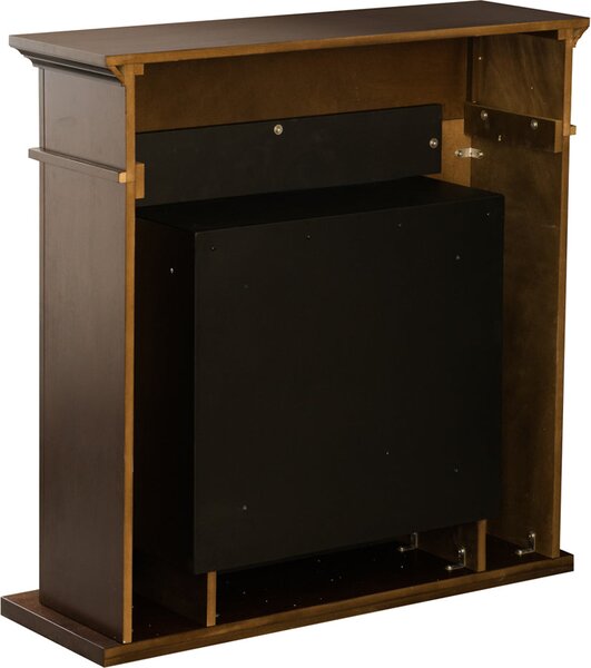 Divina Fire Camino a bioetanolo biocamino da terra Jefferson Marrone 89.5x28x90.5h - DF87059