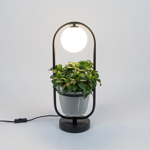 Lampade da tavolo Lindby, Orna, Nero, Soggiorno, Metallo, Moderno