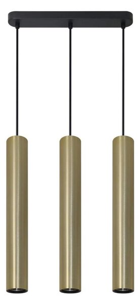 Lampadario a sospensione con filo LUNGOMARE 3xGU10/10W/230V oro