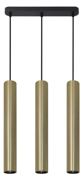 Lampadario a sospensione con filo LUNGOMARE 3xGU10/10W/230V oro
