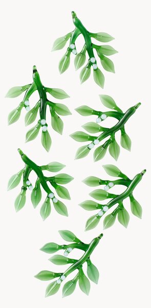 Set di 6 oggetti decorativi Mistletoe