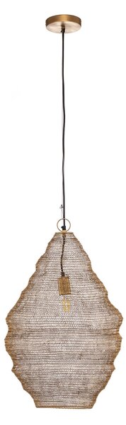 Lampada a sospensione Lindby, Kaviya, dimmerabile, Dorato / Ottone, Soggiorno, Metallo, Design