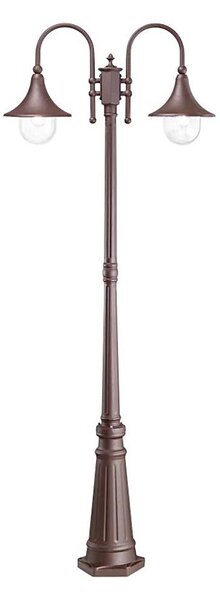Ideal Lux - Lampada da esterno CIMA 2xE27/52W/230V 216 cm IP43 marrone