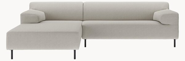 Divano angolare grigio argento/nero freistil180