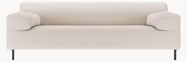 Divano 3 posti grigio argento/nero freistil180, larg. 222 cm