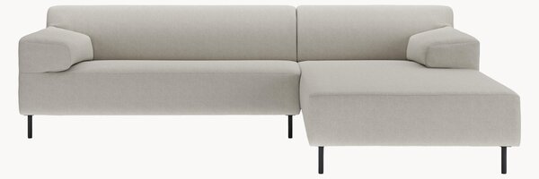 Divano angolare grigio argento/nero freistil180