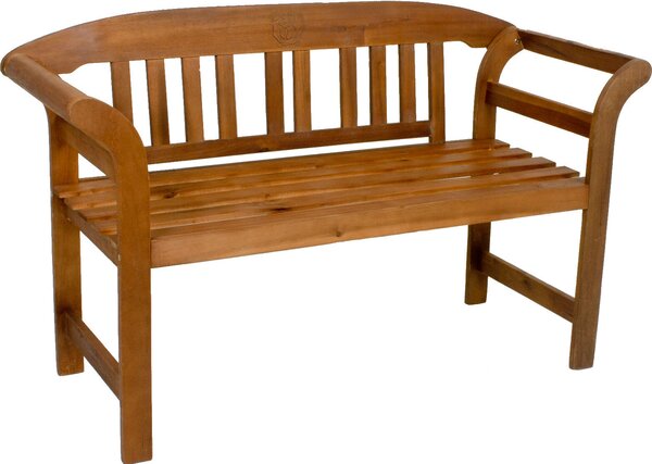 Panca da giardino/parco in legno "Eukalyptus", modello a due posti - dimensioni: 130 x 82 x 45 cm