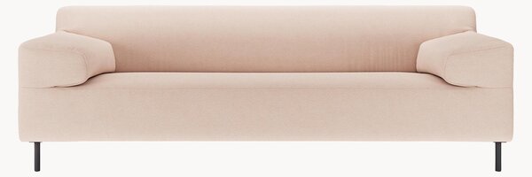 Divano 3 posti bianco perla/nero freistil180, larg. 222 cm