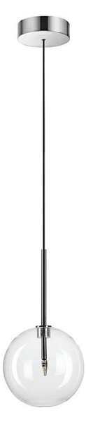 Ideal Lux - Lampadario LED a sospensione con filo EQUINOXE 1xG4/2W/230V diametro 15 cm cromo/limpido