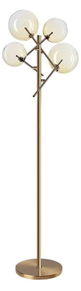 Ideal Lux - Lampada LED da terra EQUINOXE 4xG4/2W/230V ottone/fumé