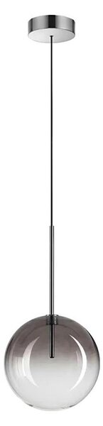 Ideal Lux - Lampadario LED a sospensione con filo EQUINOXE 1xG4/2W/230V diametro 20 cm cromo/fumé