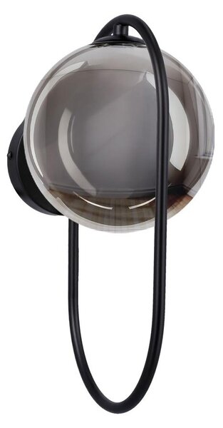 Applique CORDEL 1xG9/28W/230V nero/fumé nero