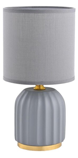 Zuma Line HS8723-GR - Lampada da tavolo 1xE14/40W/230V grigio/oro