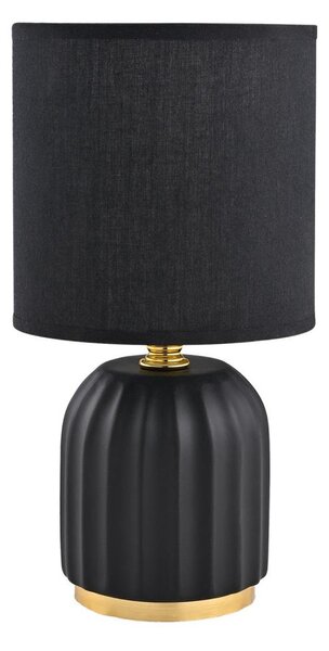 Zuma Line HS8723-BL - Lampada da tavolo 1xE14/40W/230V nero/oro