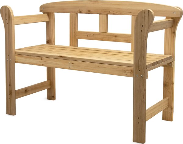 Panchina frisona in legno di pino - 125 x 40 cm - Panchina da giardino in legno