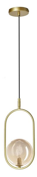 Lampadario a sospensione con filo CORDEL 1xG9/28W/230V ottone/fumé beige