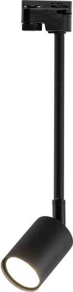 Lampadario a sospensione con supporto rigido per sistema a binario TOP 1xGU10/10W/230V nero