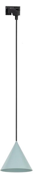 Lampadario su filo per sistema a binario CONO 1xE27/15W/230V nero/menta