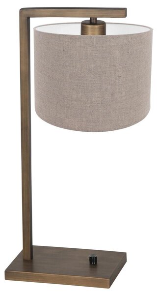 Steinhauer - lampada da tavolo - Stang - marrone - metallo tessile - lampada da comodino - E27 - 4903BR