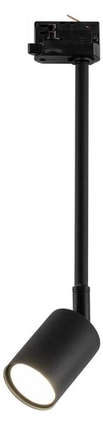 Lampadario a sospensione con supporto rigido per sistema a binario trifase TOP 1xGU10/8W/230V nero