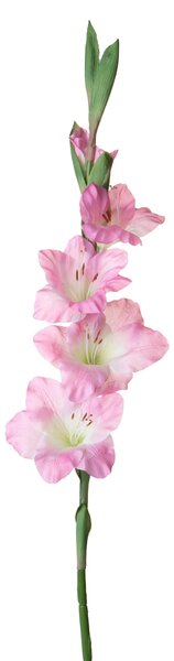 Set 4 Fiori Artificiali di Gladiolo Altezza 85 cm Rosa