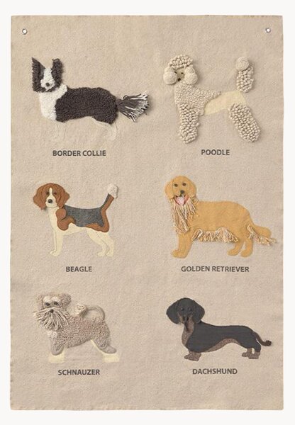 Decorazione da parete in cotone Wouf Wouf