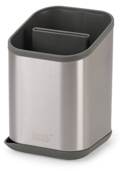 Scolapiatti per posate color argento lucido in acciaio inox 11x11,5 cm Duo Steel – Joseph Joseph