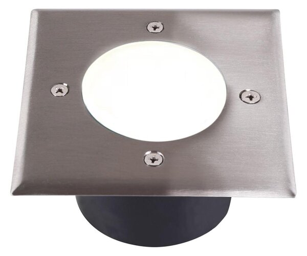 Lampada LED segnapasso MIVO LED/3W/230V 12x12 cm IP67 cromo opaco