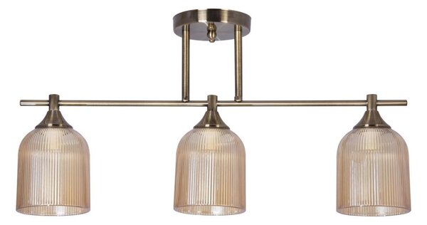 Lampadario a sospensione con supporto rigido 3xE14/60W/230V ottone