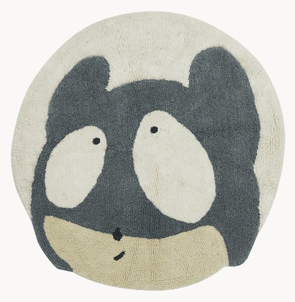 Tappeto rotondo in lana per bambini Astromouse