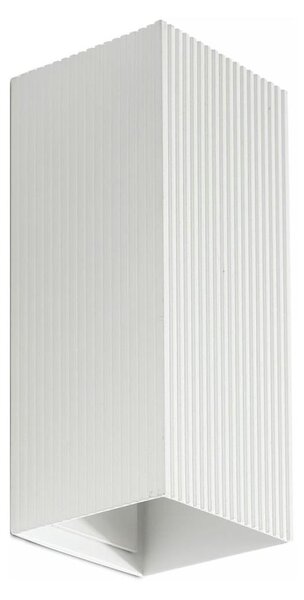 FARO 40565 - Applique SOLE 2xGU10/8W/230V bianco ondulato quadrato