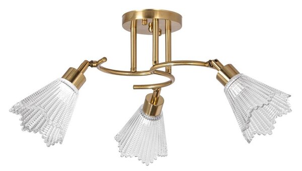 Lampadario a sospensione con supporto rigido 3xE14/60W/230V oro